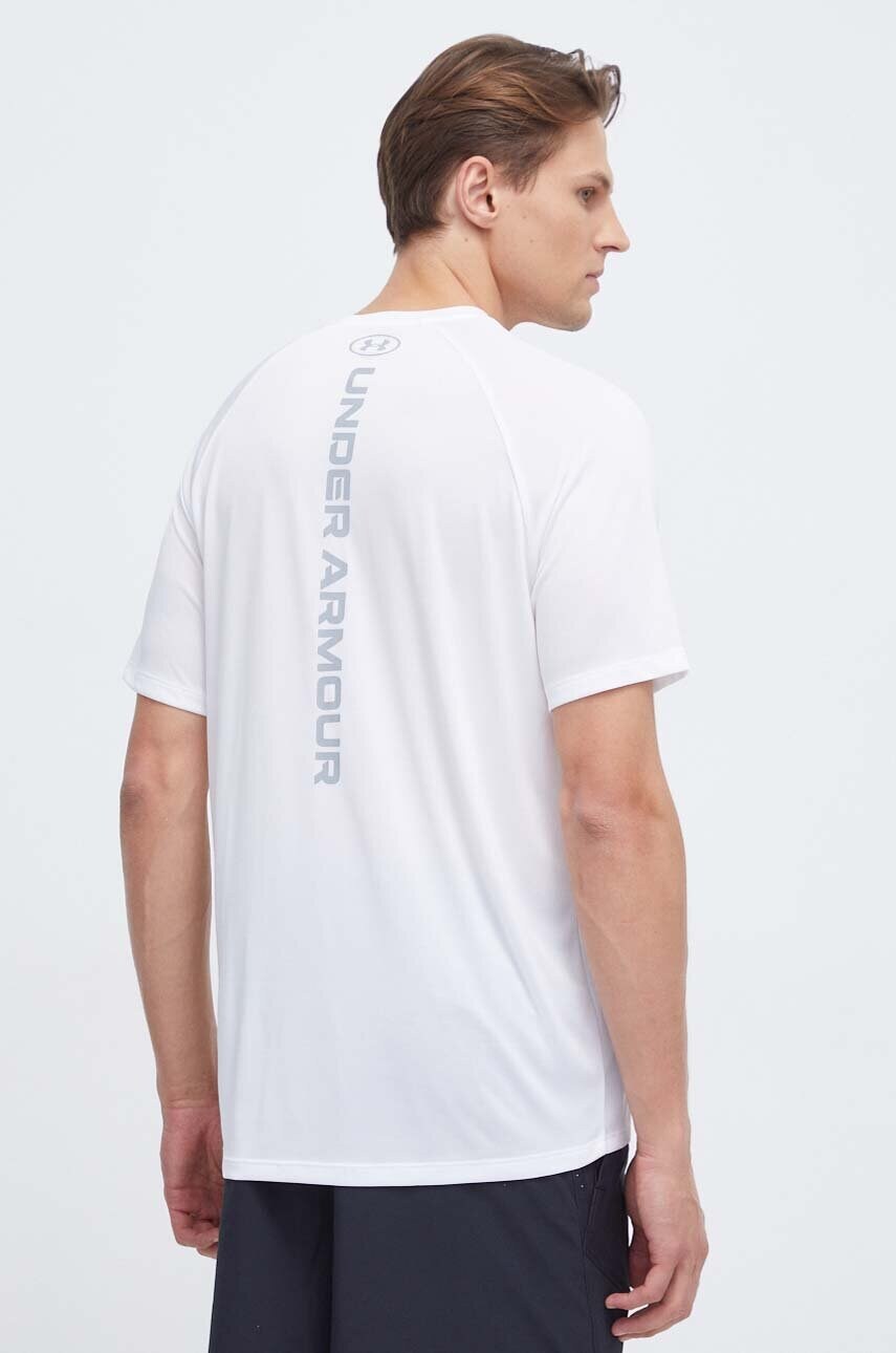 Тренувальна футболка Under Armour Tech колір білий з принтом