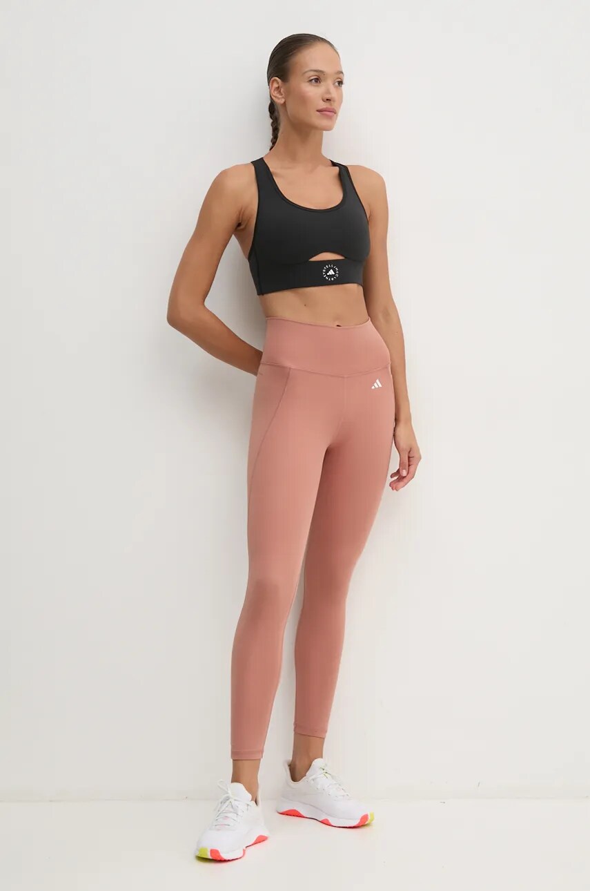 Спортивний бюстгальтер adidas by Stella McCartney TrueStrenght колір чорний однотонний IW6373