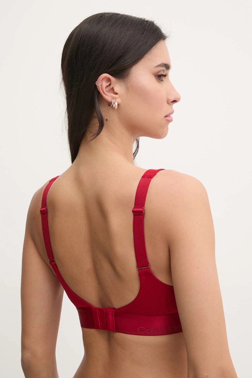 Бюстгальтер Calvin Klein Underwear колір червоний однотонний 000QF7995E