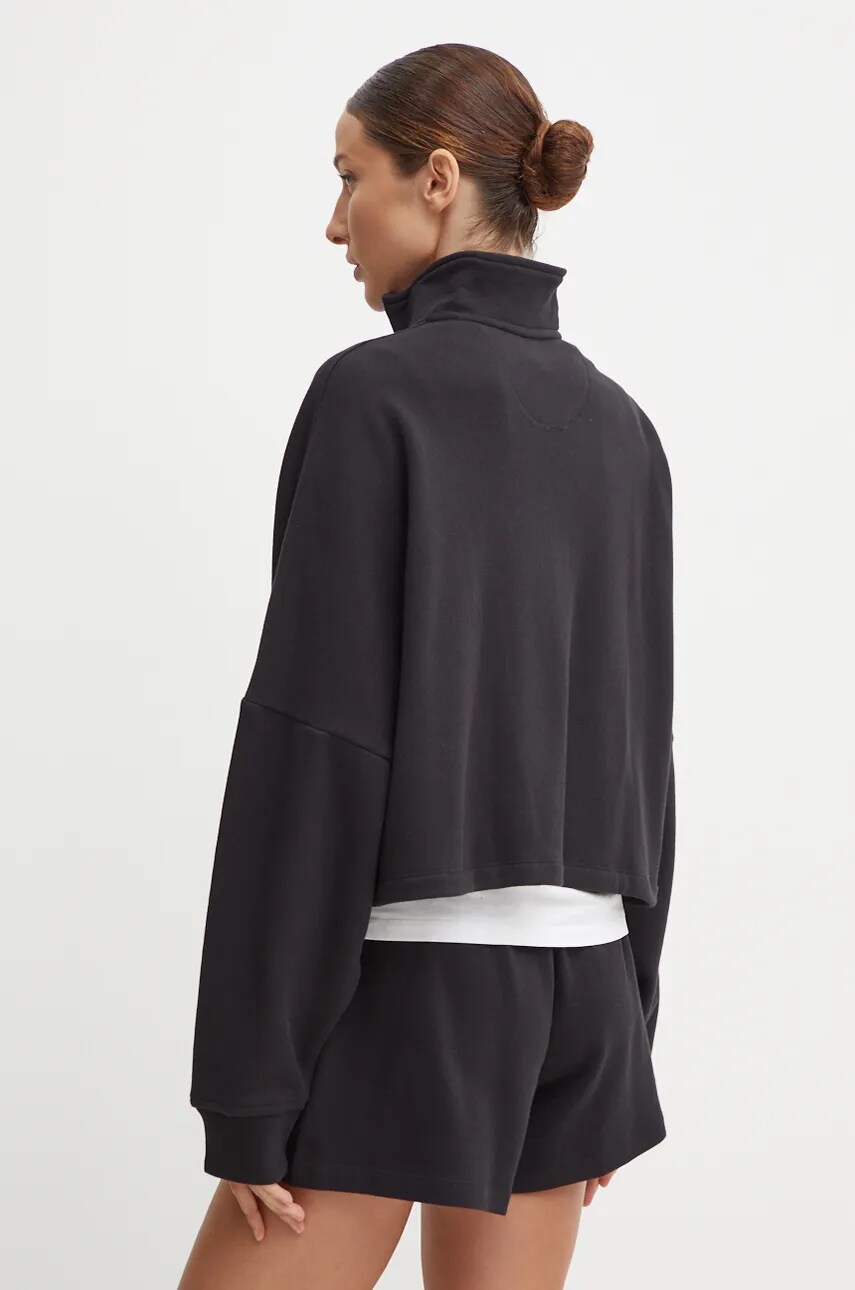 Бавовняна кофта adidas Originals 0 жіноча колір чорний однотонна IW5726