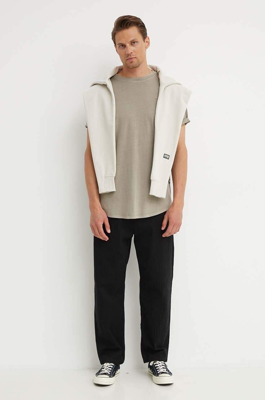 Бавовняна кофта G-Star Raw чоловіча колір бежевий однотонна D24680-D562