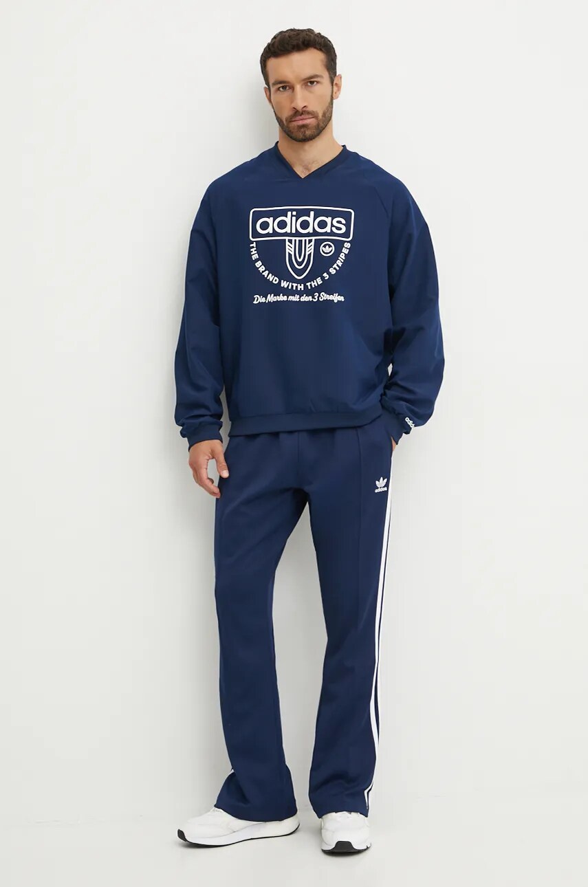 Кофта adidas Originals чоловіча колір синій з аплікацією IW3245