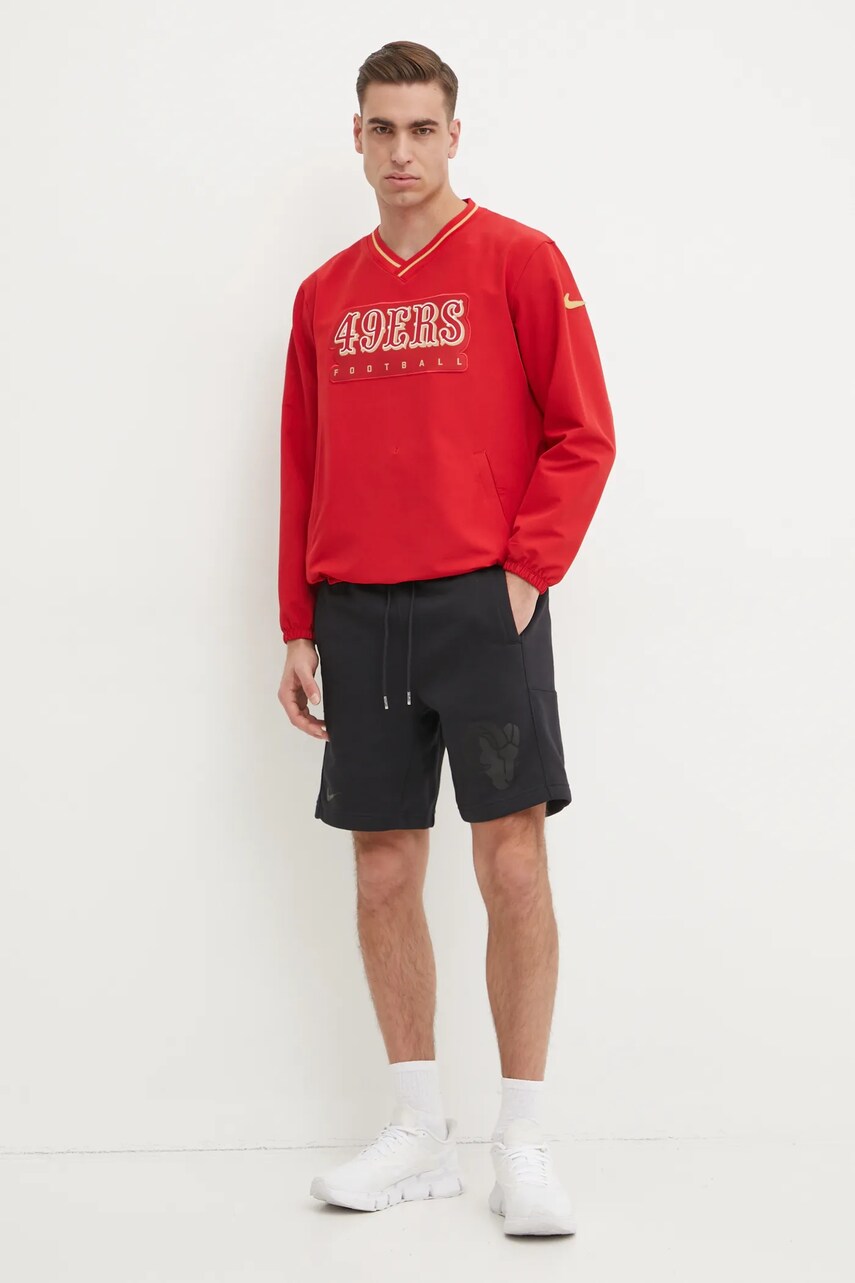 Кофта Nike San Francisco 49ers чоловіча колір червоний з аплікацією 02F4-6DL-73-5UB