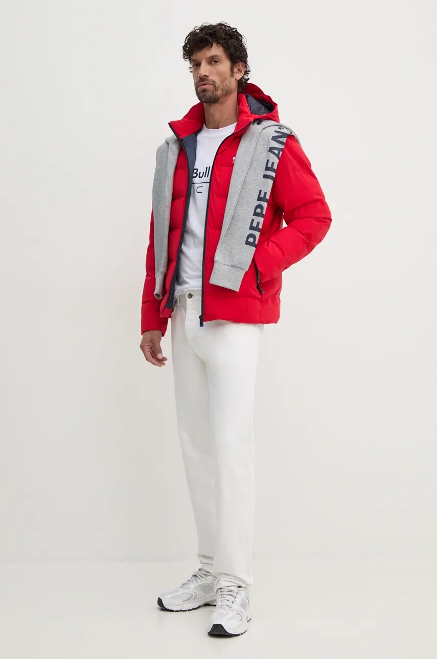 Кофта Red Bull Racing x Pepe Jeans Red Bull Racing x Pepe Jeans колір сірий з принтом RU580007