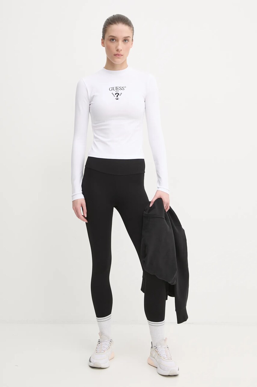 Лонгслів Guess COLETTE жіночий колір білий V4YI23 KCDH1