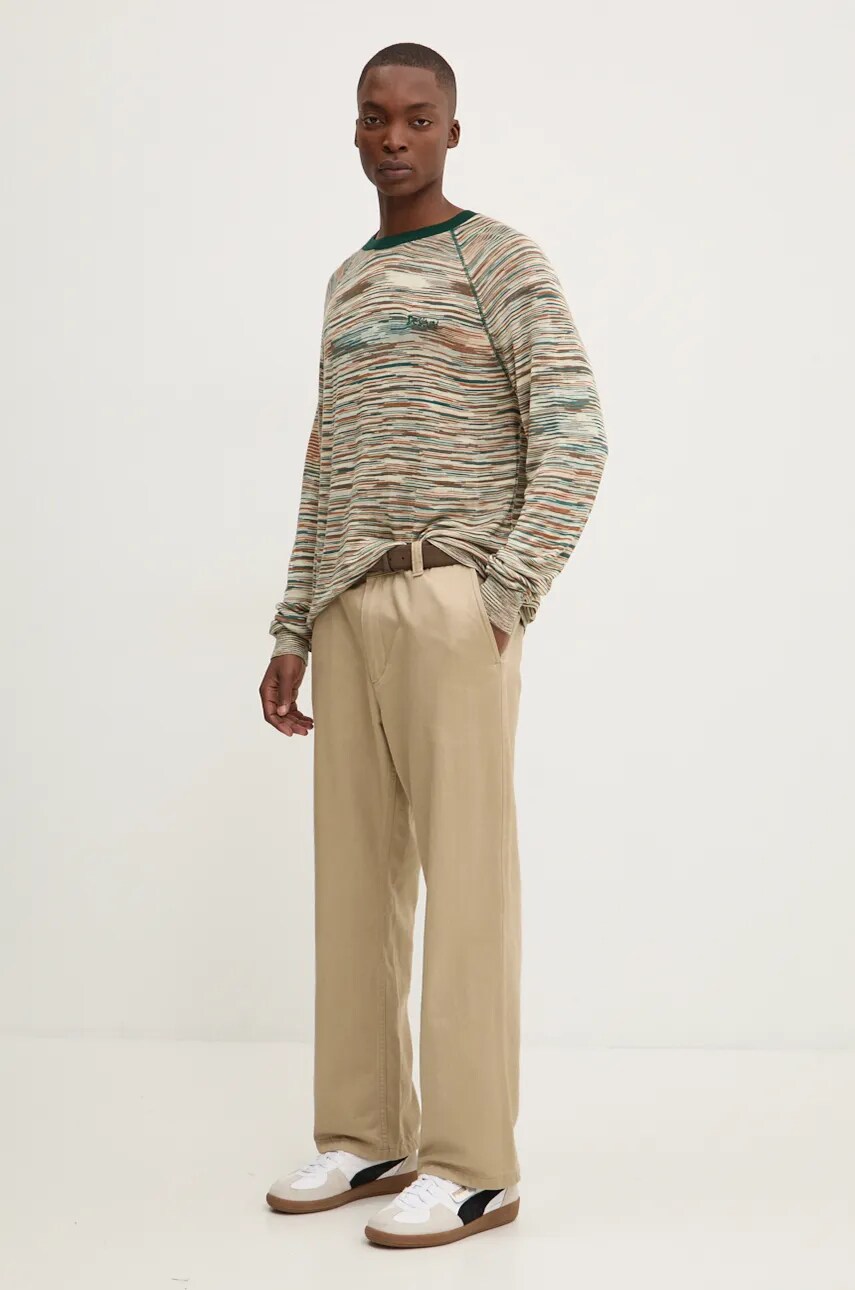 Светр Desigual ALASKA чоловічий колір бежевий легкий 24WMTK42
