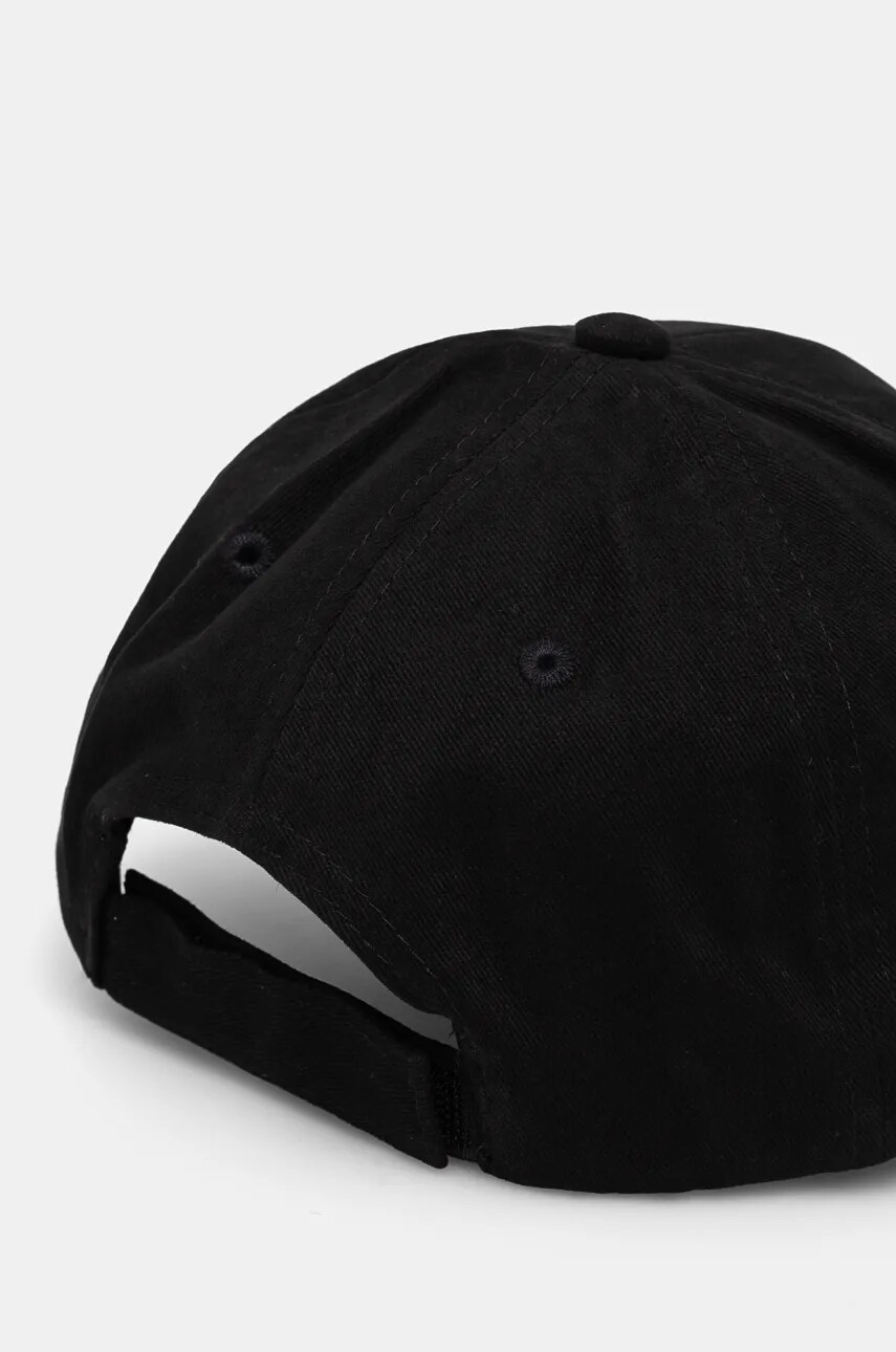 Бавовняна бейсболка ZADIG&VOLTAIRE колір чорний з аплікацією OMHT00001