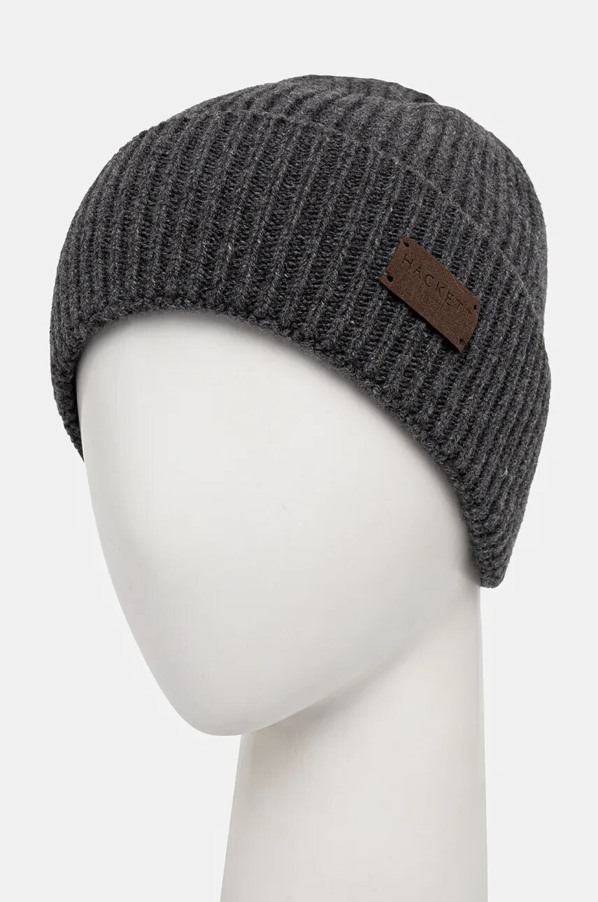 Шапка Hackett London колір сірий  HM042592