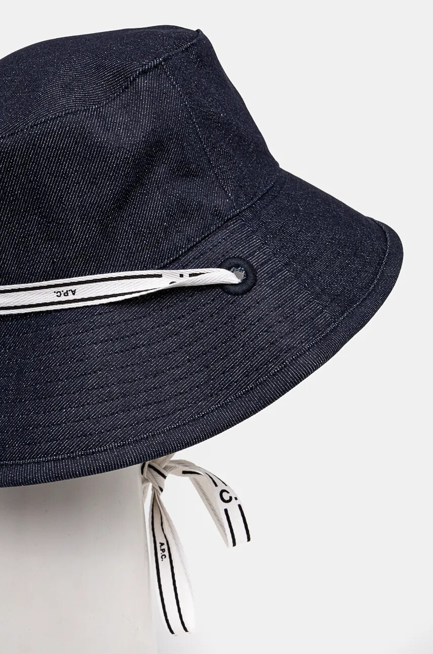 Джинсовий капелюх A.P.C. bob rachel 2.0 колір синій COCSX.M24136