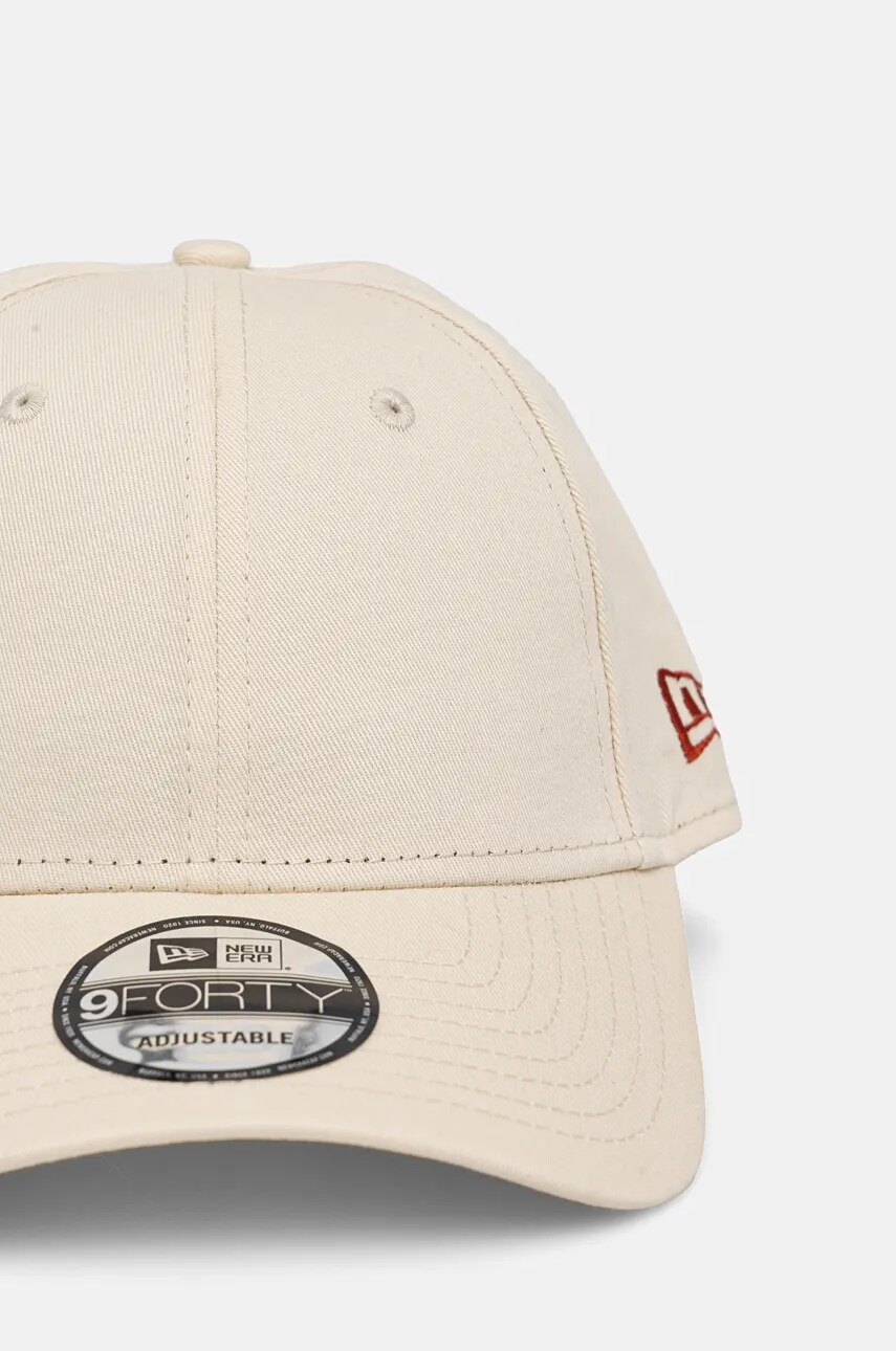 Кепка New Era колір бежевий однотонна 60565128