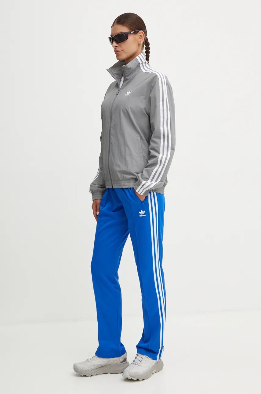 Кофта adidas Originals жіноча колір сірий з аплікацією JD5329