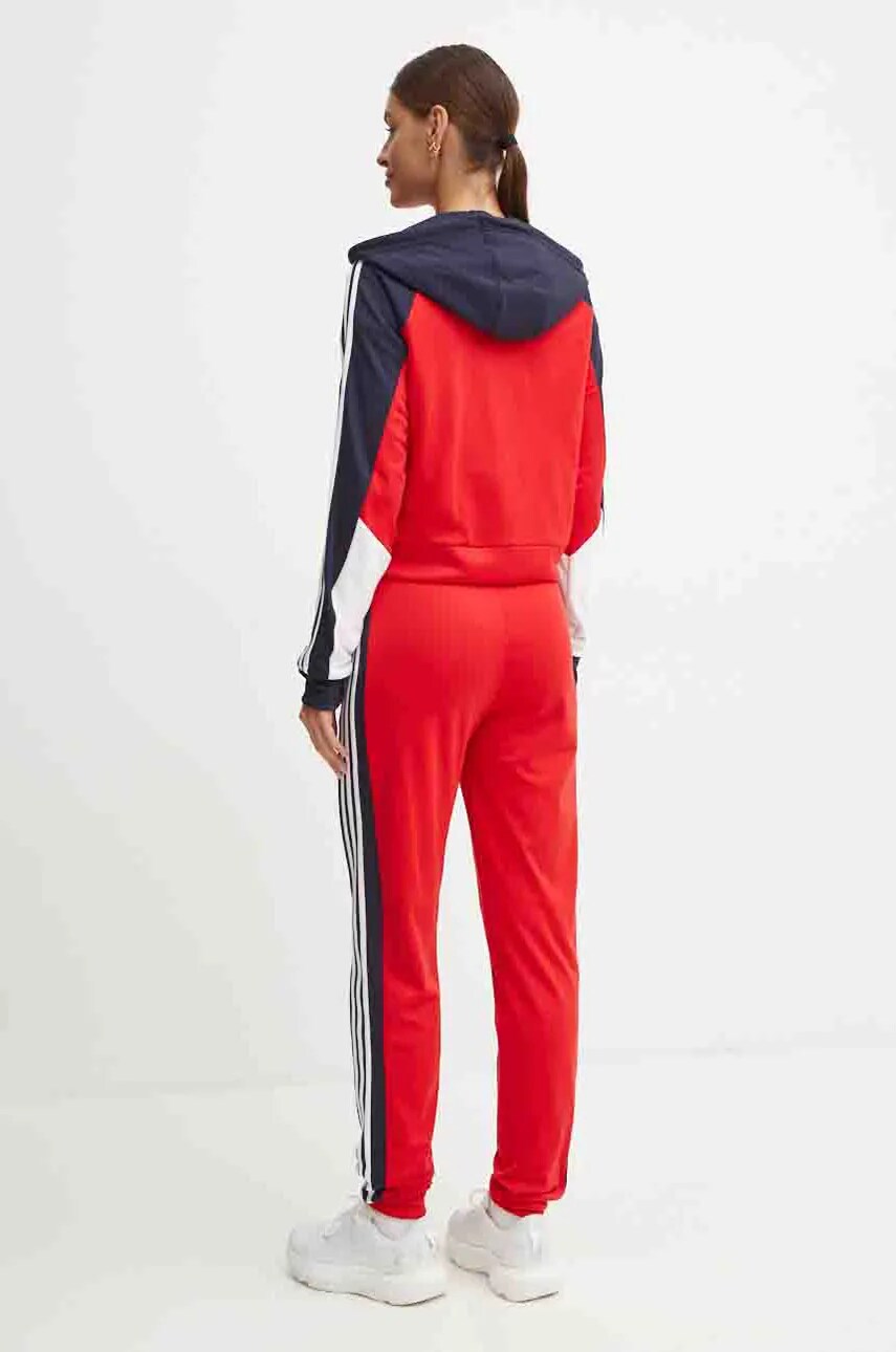 Спортивний костюм adidas Boldblock жіночий колір червоний IX9270