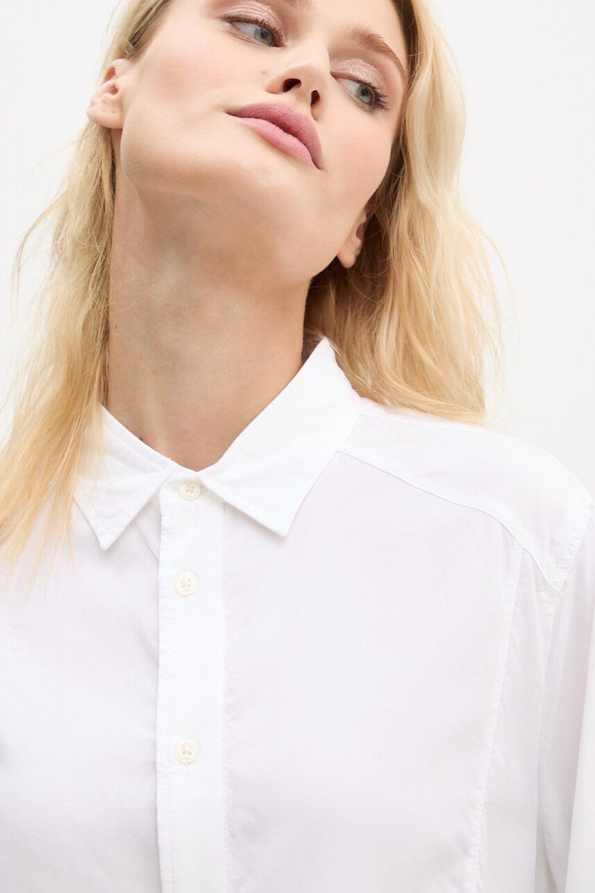 Сорочка G-Star Raw жіноча колір білий regular класичний комір D25240-4304