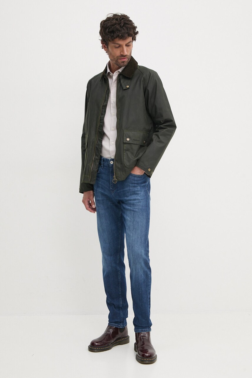 Сорочка Hackett London чоловіча колір бежевий regular з італійським коміром HM3010096