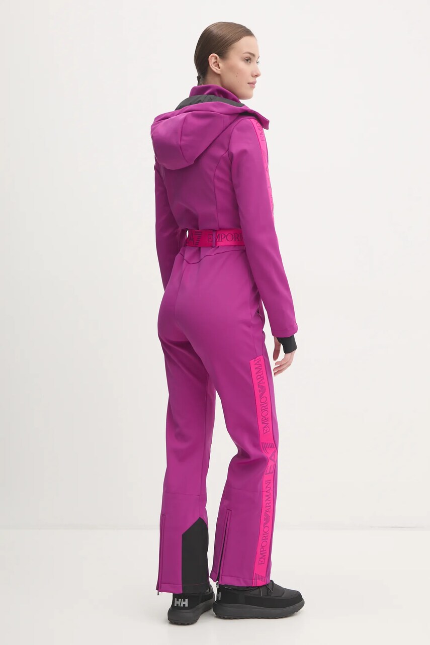 Лижний костюм EA7 Emporio Armani Kitzbuhel Softshell колір фіолетовий TN8HZ.6DTD02