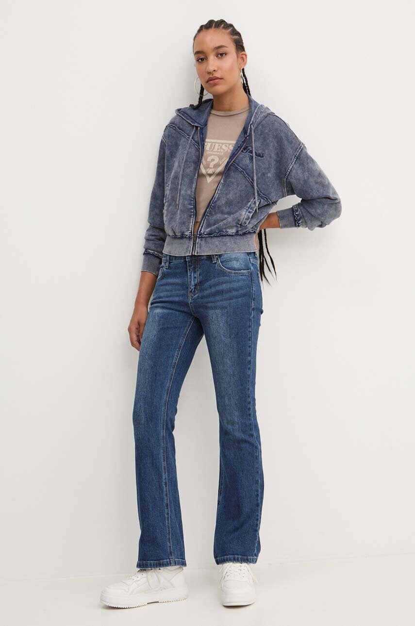 Кофта Guess Originals жіноча з капюшоном візерунок W4YQ30 KBRL1