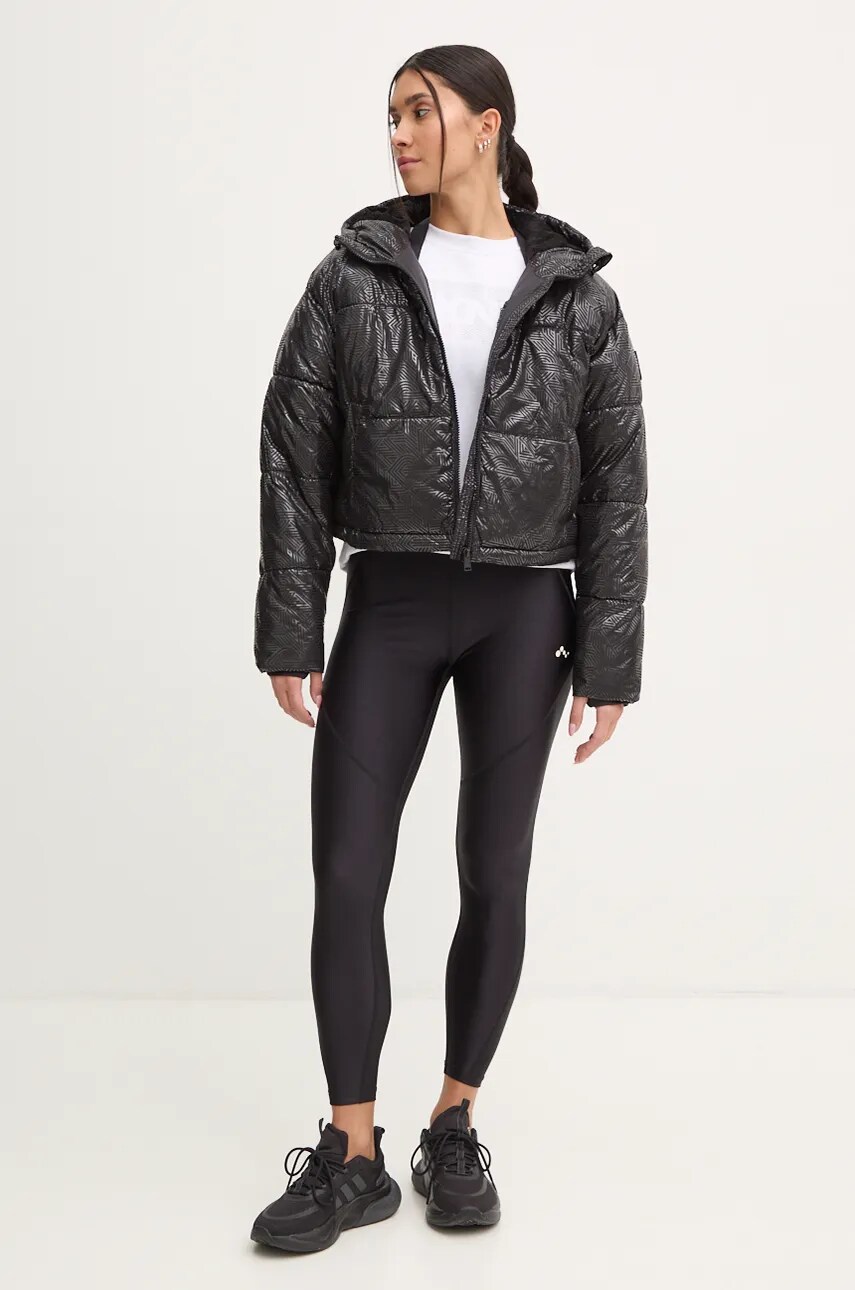 Куртка Dkny жіноча колір чорний зимова DP4J9549