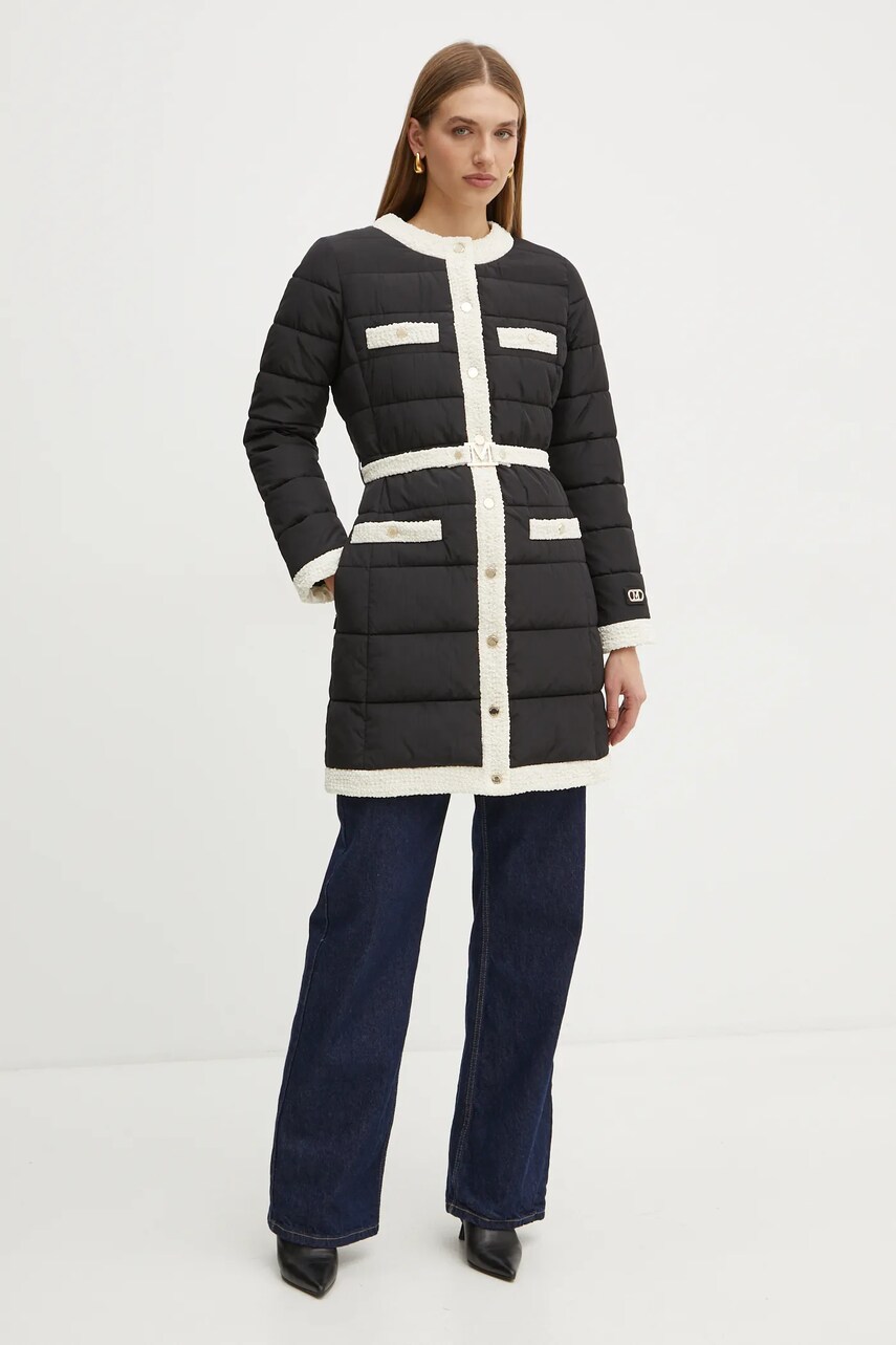 Куртка Marciano Guess LONG жіноча колір чорний перехідна 4BGL47 7127A