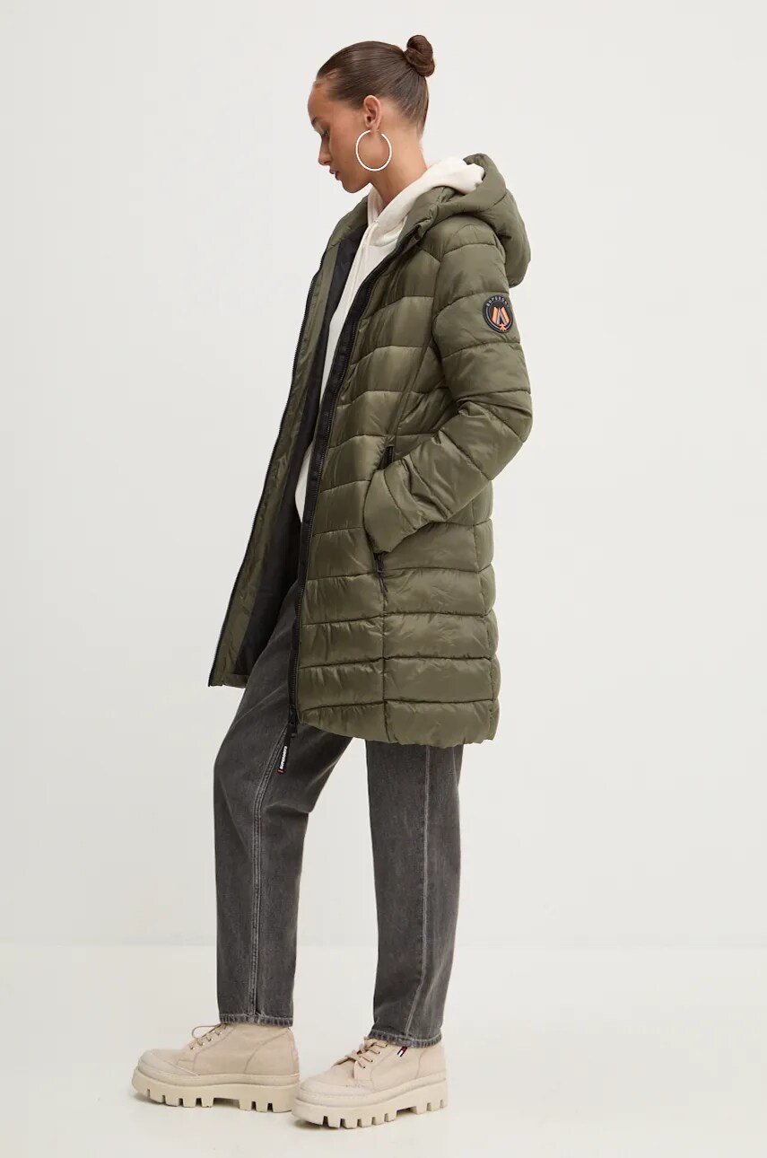 Куртка Superdry жіноча колір зелений перехідна W5011719A-8MI