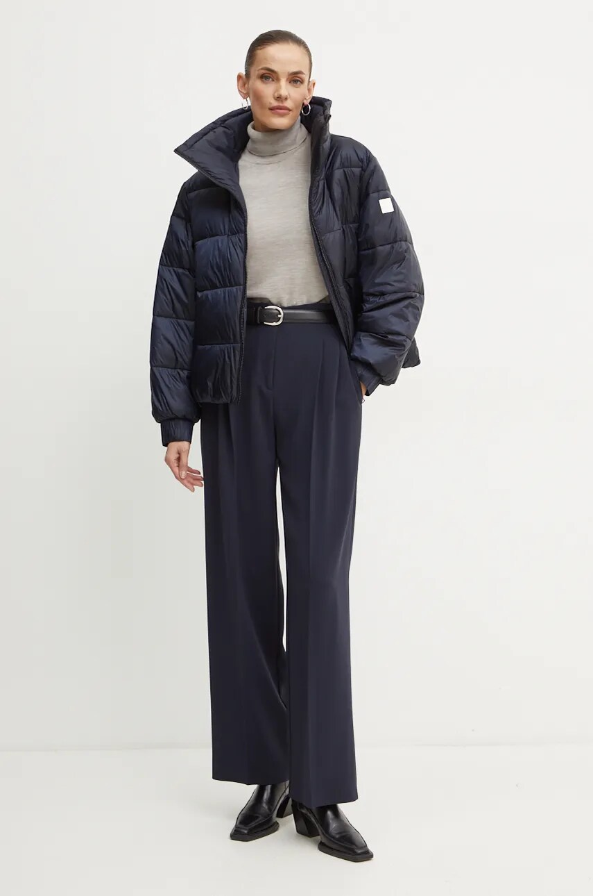 Куртка Boss Orange жіноча колір синій перехідна oversize 50525070
