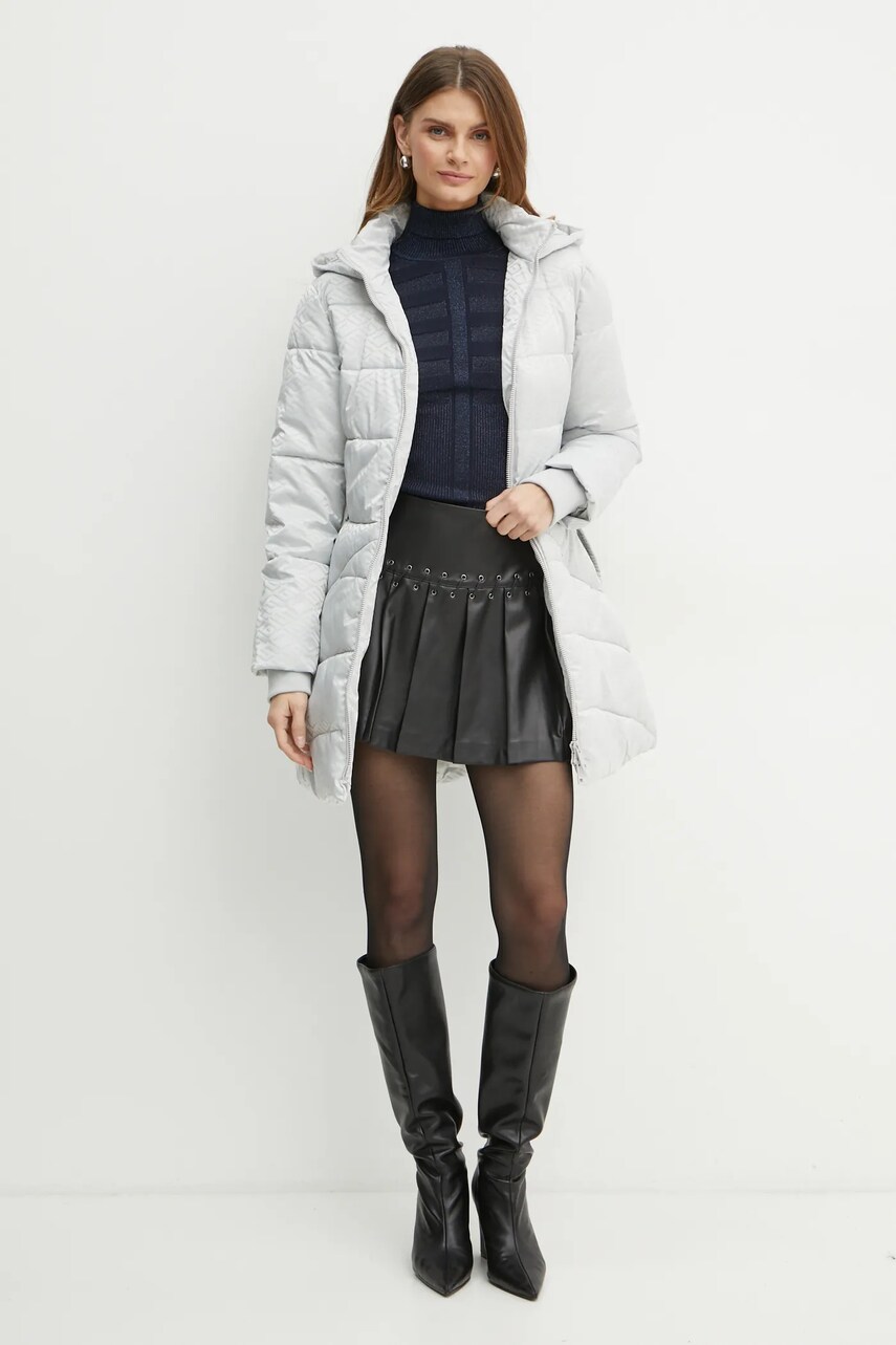 Куртка Guess SELINE жіноча колір сірий зимова W4BL58 WGL72