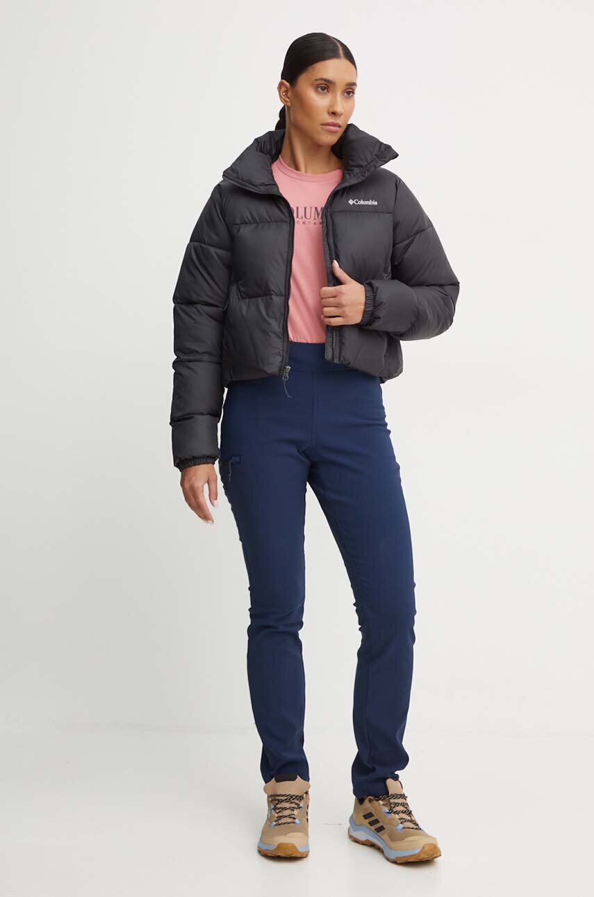 Куртка Columbia Puffect Colorblock жіноча колір чорний зимова 2088501