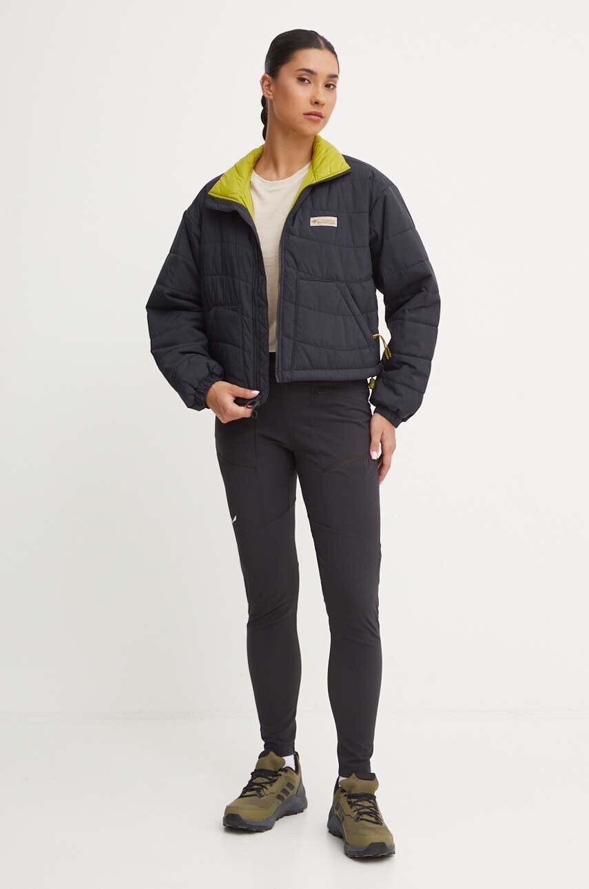 Куртка Columbia Wallowa Insulated жіноча колір чорний перехідна oversize 2090751