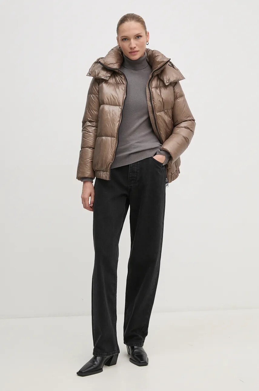 Пухова куртка Hetrego ROSE жіноча колір зелений зимова oversize 8N723