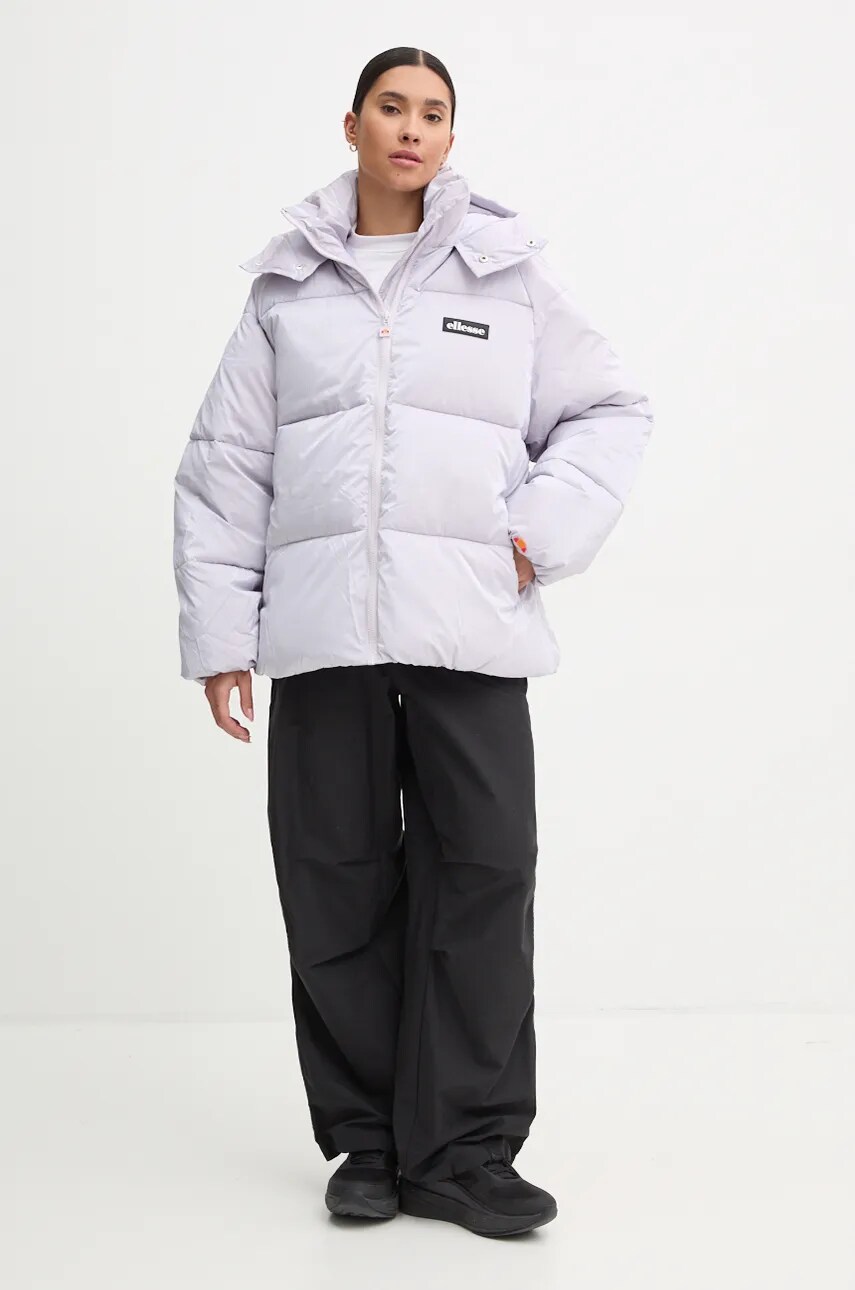 Куртка Ellesse LENZER жіноча колір фіолетовий зимова oversize SGX20914