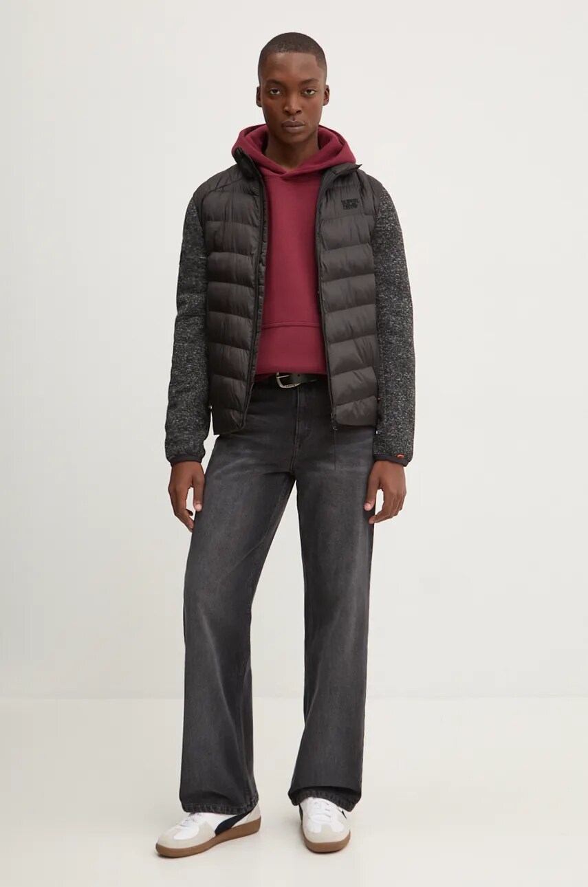 Куртка Superdry чоловіча колір чорний перехідна M5011916A-02A