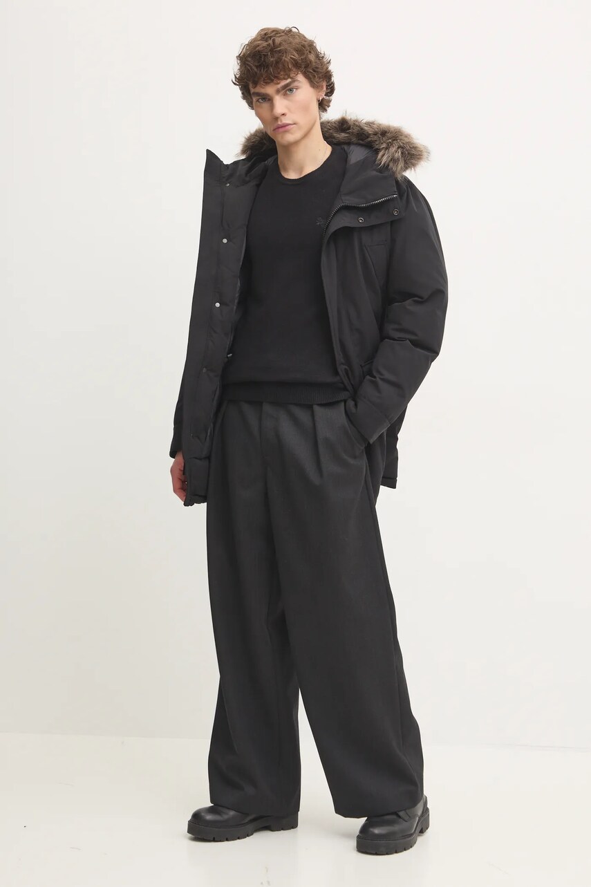 Парка Superdry чоловіча колір чорний зимова M5011929A-12A