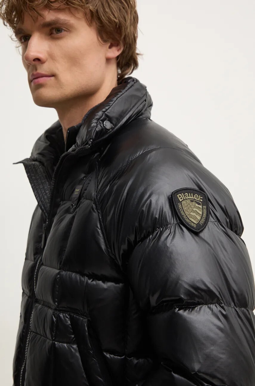 Пухова куртка Blauer чоловіча колір чорний зимова 24WBLUC03182