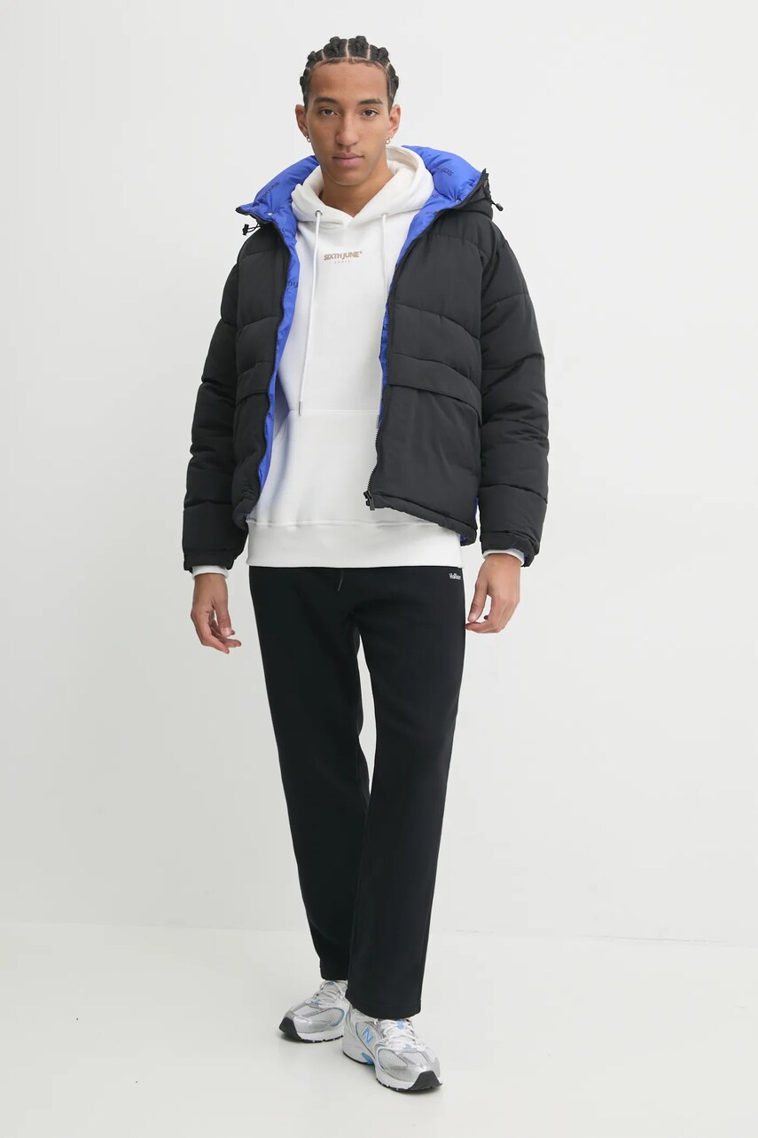 Куртка Sixth June чоловіча колір чорний зимова oversize 25361