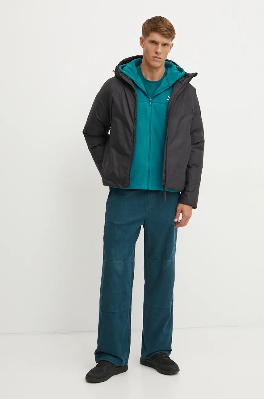 Пухова куртка adidas Traveer чоловіча колір чорний зимова JF3229