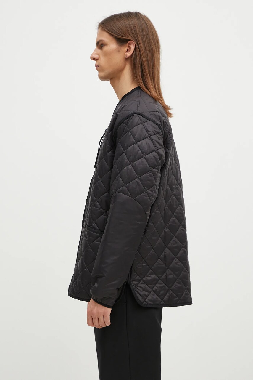 Куртка Barbour Liddesdale Liner Quilted Jacket чоловіча колір чорний перехідна oversize MQU1788