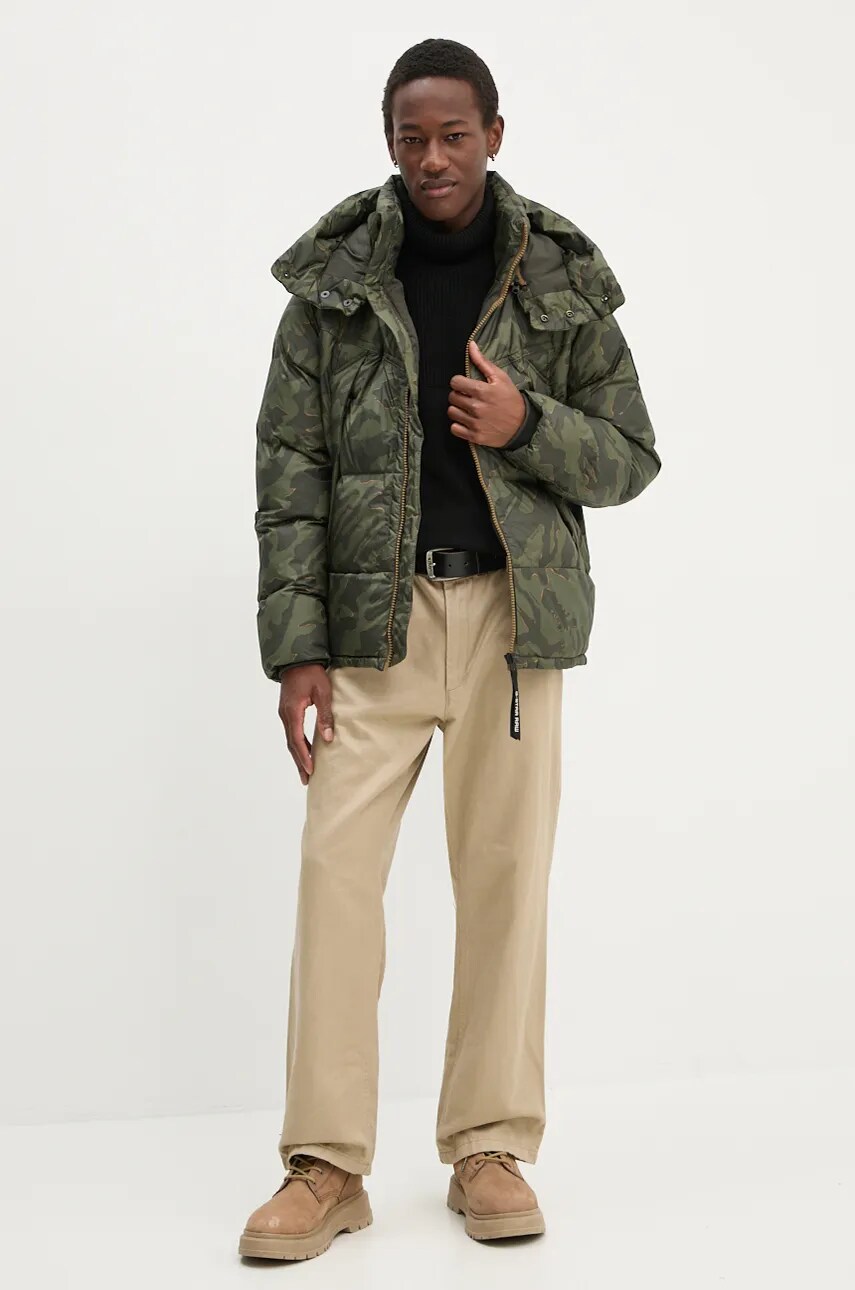 Куртка G-Star Raw чоловіча колір зелений зимова oversize D25345-C441