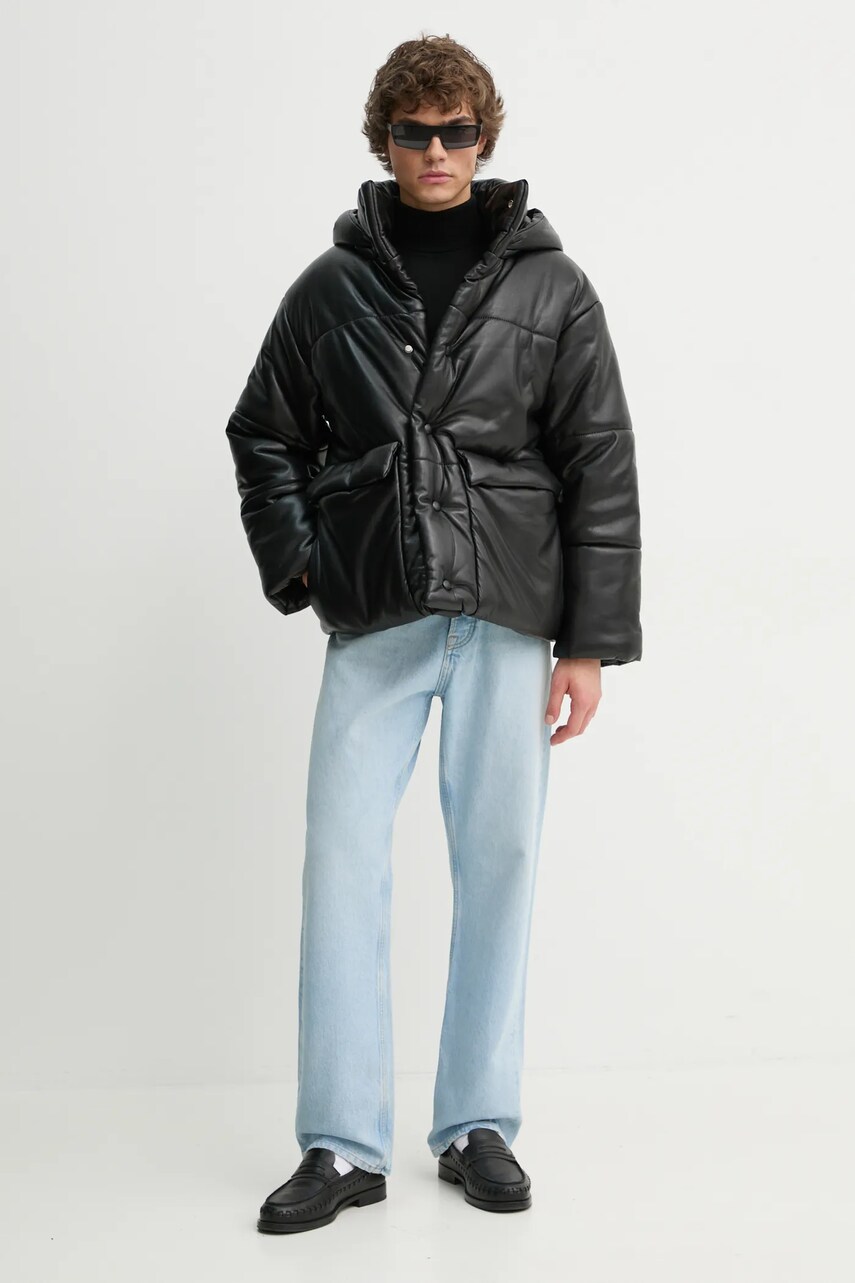 Куртка Nanushka HIDE MENS чоловіча колір чорний зимова oversize NM22CROW00299