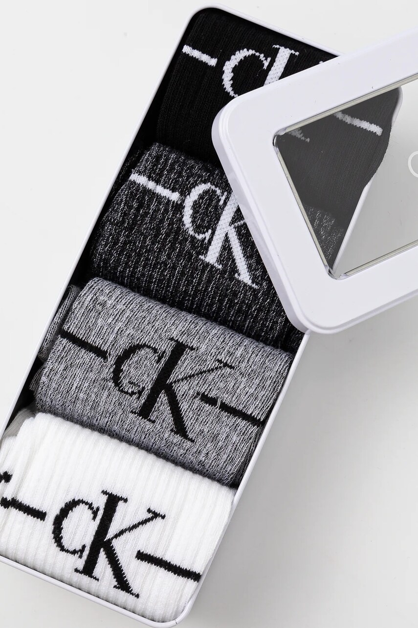 Шкарпетки Calvin Klein Jeans 4-pack чоловічі колір чорний 701229454