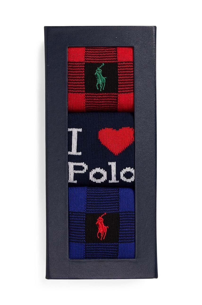 Шкарпетки Polo Ralph Lauren 3-pack чоловічі колір сірий 449958863