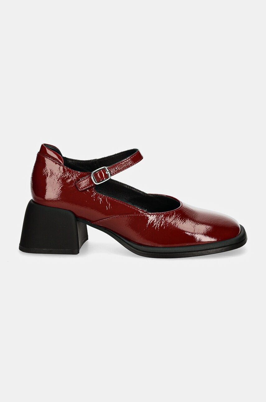 Шкіряні туфлі Vagabond Shoemakers ANSIE колір бордовий каблук блок 5445-260-42