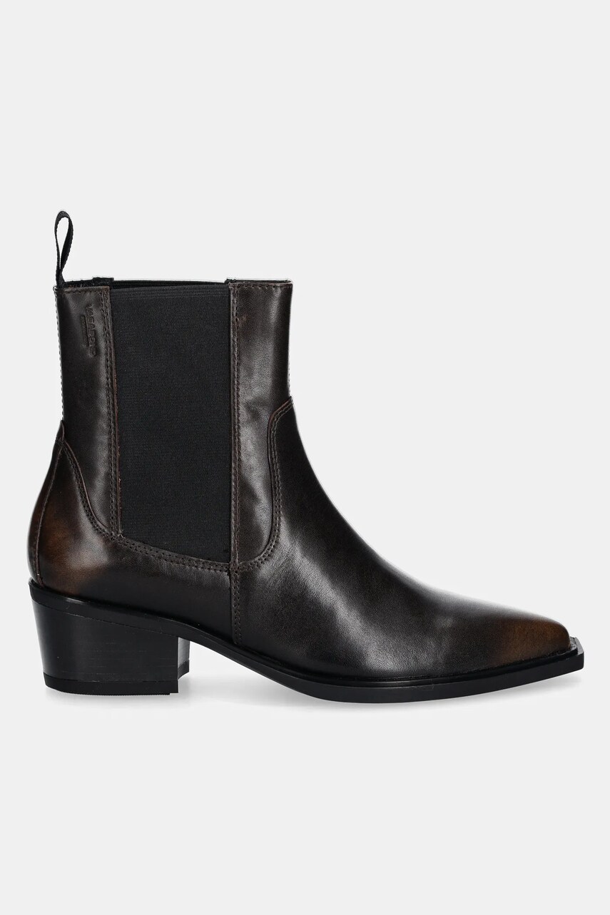 Шкіряні черевики Vagabond Shoemakers KELSEY жіночі колір коричневий каблук блок 5810-218-33