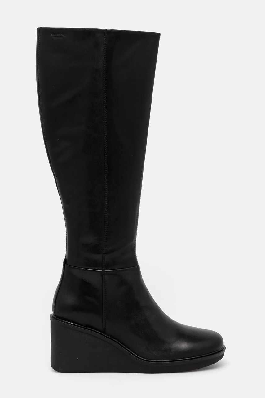 Шкіряні чоботи Vagabond Shoemakers DEENA жіночі колір чорний на танкетці 5832-001-20