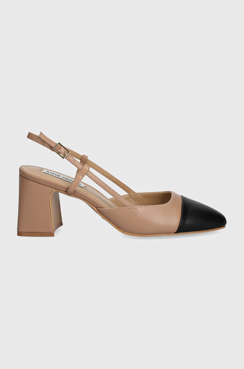 Туфлі Steve Madden Zeina колір бежевий каблук блок SM11003126