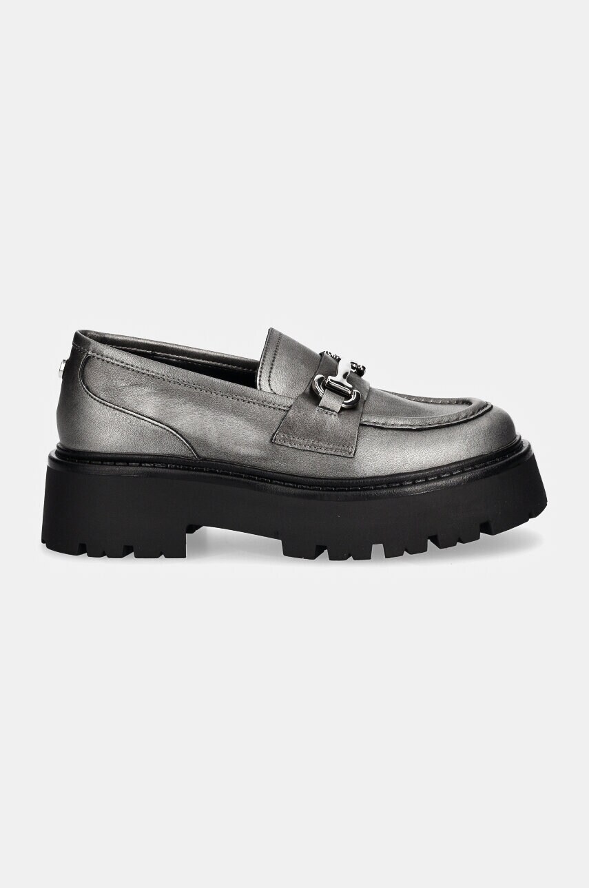 Мокасини Steve Madden Occupy жіночі колір срібний на платформі SM11003276
