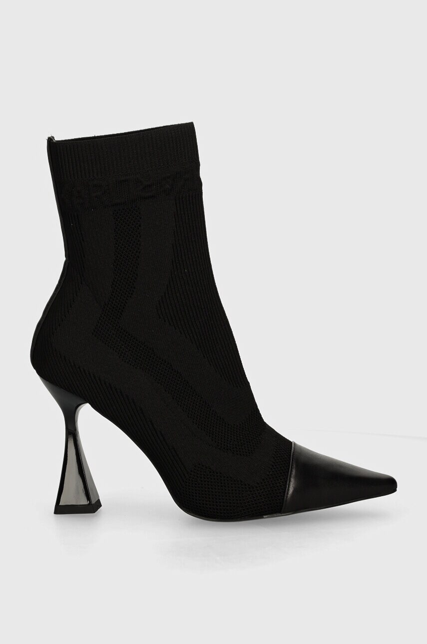 Черевики Karl Lagerfeld DEBUT II жіночі колір чорний на шпильці KL32061A