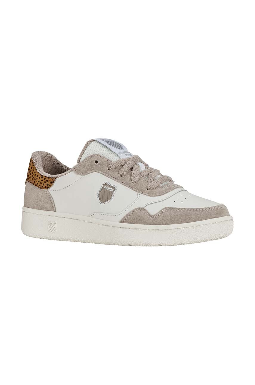 Шкіряні кросівки K-Swiss SLAMMSHIELD II колір бежевий 94312.185.M