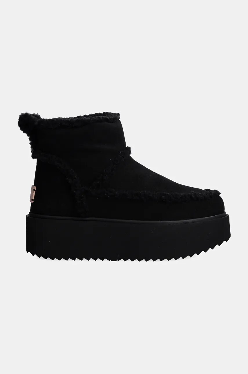 Замшеві чоботи Inuikii Inuikii X Coccinelle Classic Low Shearling колір чорний 75204-150