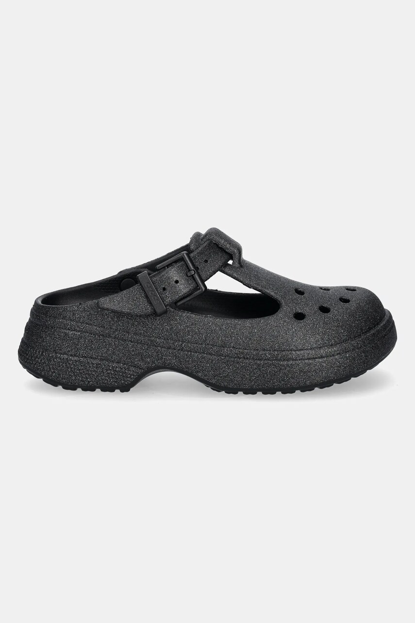 Шльопанці Crocs Classic Mary Jane Glitter Clog жіночі колір чорний 210737