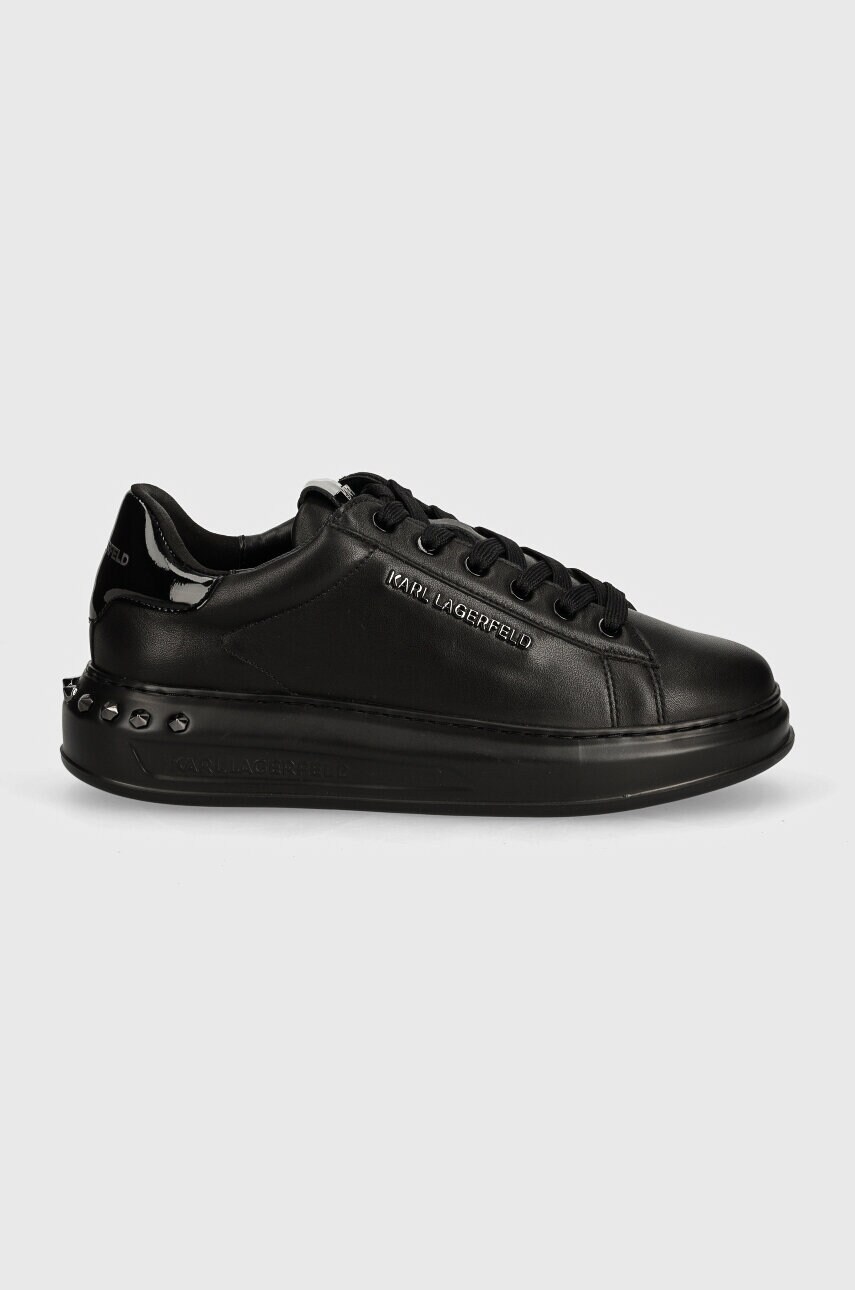 Шкіряні кросівки Karl Lagerfeld KAPRI MENS колір чорний KL52574A