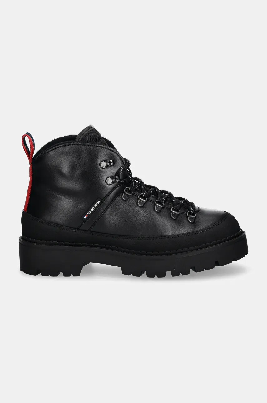 Черевики Tommy Jeans TJM HIKING BOOT WL чоловічі колір чорний EM0EM01491